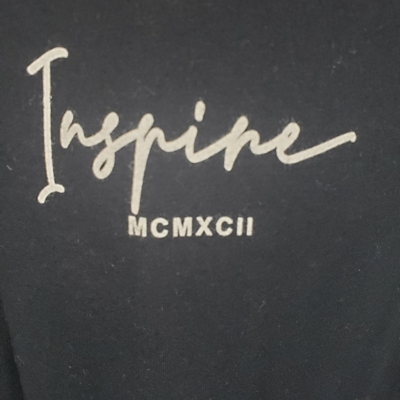 Denim and Flower Ricky Singh Black Hooded Inspire Long Sleeve Shirt Sz S - Picture 2 of 9